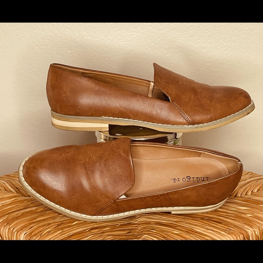 Brown Leather Flats